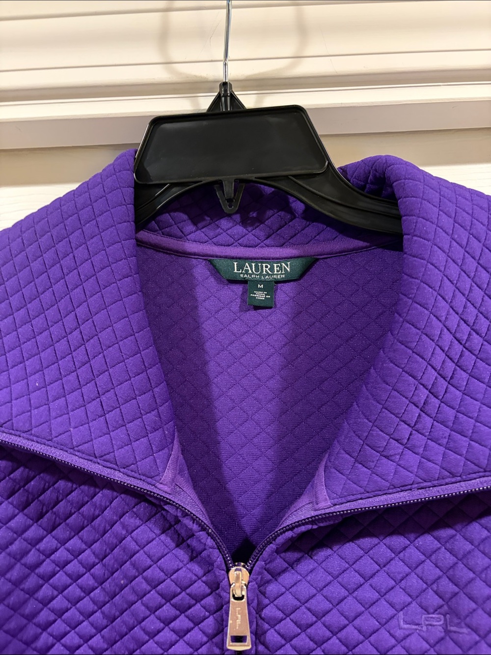 Lauren Ralph Lauren Quilted Violet Zip-Front Sleeveless Vest like new size M - Picture 5 of 8